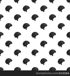 Brain pattern seamless in simple style vector illustration. Brain pattern vector