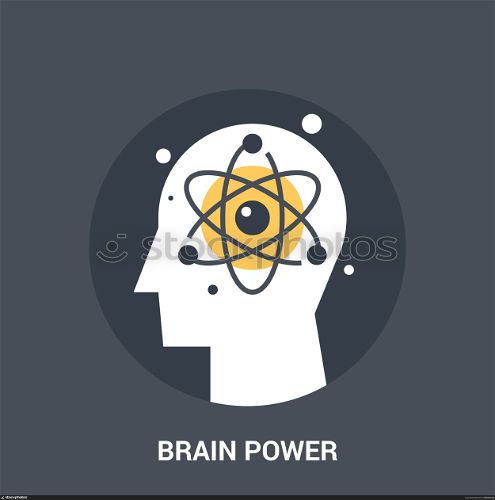 brain power icon concept. Abstract vector illustration of brain power icon concept
