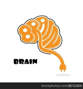 Brain sign,brain logo,mine,creative,learning logo,education logo,school,kids,arts vector logo.Vector illustration