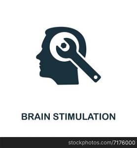 Brain Stimulation vector icon illustration. Creative sign from biotechnology icons collection. Filled flat Brain Stimulation icon for computer and mobile. Symbol, logo vector graphics.. Brain Stimulation vector icon symbol. Creative sign from biotechnology icons collection. Filled flat Brain Stimulation icon for computer and mobile