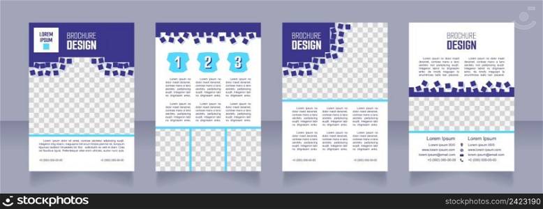 Brain teaser games blank brochure design. Template set with copy space for text. Premade corporate reports collection. Editable 4 paper pages. Smooch Sans Light, Bold, Arial Regular fonts used. Brain teaser games blank brochure design