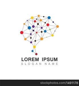Brain Tech Logo Design. Smart creative Brain template Design