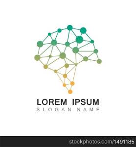 Brain Tech Logo Design. Smart creative Brain template Design