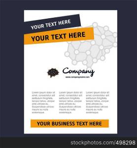 Brain Title Page Design for Company profile ,annual report, presentations, leaflet, Brochure Vector Background