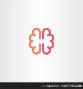brain vector icon symbol design