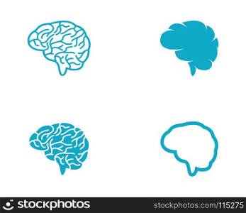 Brain vector illustration icon template