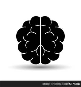 Brainstorm Icon. Black on White Background With Shadow. Vector Illustration.