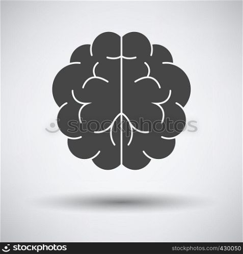Brainstorm Icon on gray background, round shadow. Vector illustration.