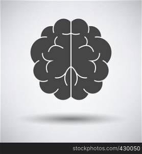 Brainstorm Icon on gray background, round shadow. Vector illustration.