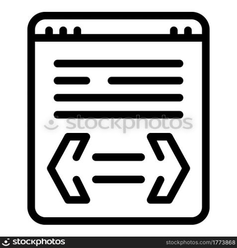 Brainstorming online icon. Outline Brainstorming online vector icon for web design isolated on white background. Brainstorming online icon, outline style