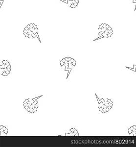 Brainstorming pattern seamless vector repeat geometric for any web design. Brainstorming pattern seamless vector
