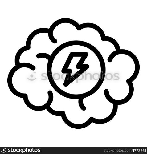 Brainstorming plan icon. Outline Brainstorming plan vector icon for web design isolated on white background. Brainstorming plan icon, outline style