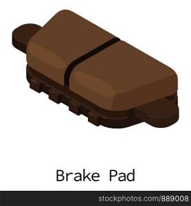 Brake pad icon. Isometric illustration of brake pad vector icon for web. Brake pad icon, isometric 3d style