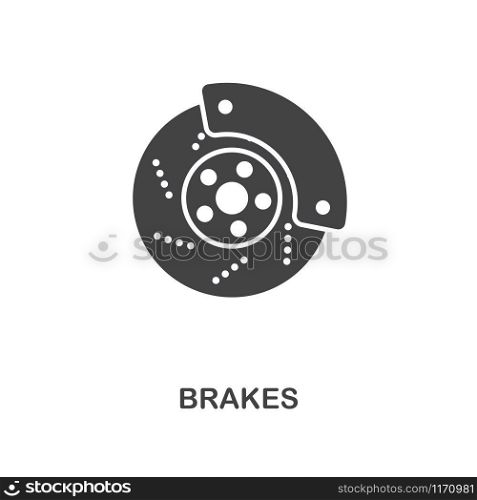 Brakes creative icon. Simple element illustration. Brakes concept symbol design from car parts collection. Can be used for web, mobile, web design, apps, software, print. Brakes creative icon. Simple element illustration. Brakes concept symbol design from car parts collection. Can be used for web, mobile, web design, apps, software, print.