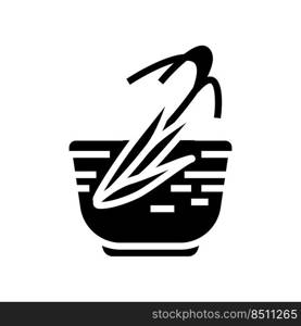 bran oil rice glyph icon vector. bran oil rice sign. isolated symbol illustration. bran oil rice glyph icon vector illustration