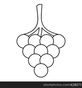 Branch of grape icon. Outline illustration of branch of grape vector icon for web. Branch of grape icon, outline style