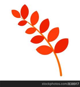 Branch of tree autumn icon. Flat illustration of branch of tree autumn vector icon for web design. Branch of tree autumn icon, flat style