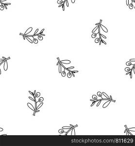 Branch olives pattern seamless vector repeat geometric for any web design. Branch olives pattern seamless vector