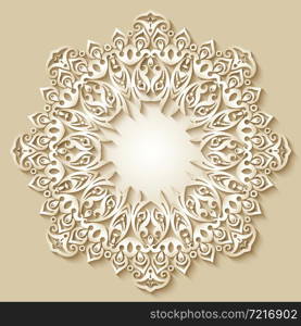 Branch with flowers paper cut vector vintage illustration. Engraved decorative nature elements and objects. Greeting card template. Abstract vector ornamental nature vintage frame.
