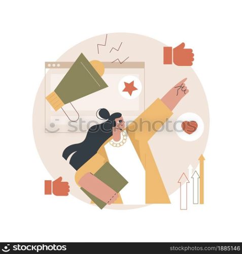 Brand awareness abstract concept vector illustration. Advertising management, brand management, strategy development, product research result, marketing survey metrics measurement abstract metaphor.. Brand awareness abstract concept vector illustration.