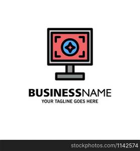 Brand, Branding, Design, Print Business Logo Template. Flat Color