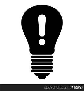 Brand idea bulb icon. Simple illustration of brand idea bulb vector icon for web design isolated on white background. Brand idea bulb icon, simple style