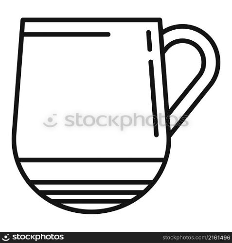 Brand mug icon outline vector. Hot cup. Warm steam. Brand mug icon outline vector. Hot cup