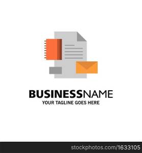 Branding, Brand, Business, Company, Identity Business Logo Template. Flat Color