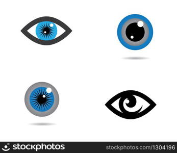 Branding identity corporate eye care vector logo design