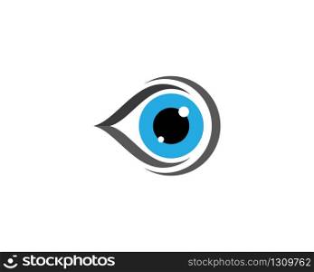 Branding identity corporate eye care vector logo design