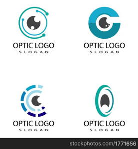 Branding Identity Corporate Eye Care vector logo design