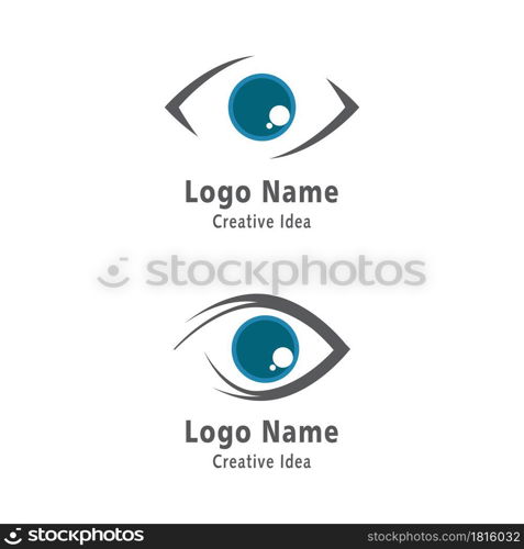 Branding Identity Corporate Eye Care vector logo design