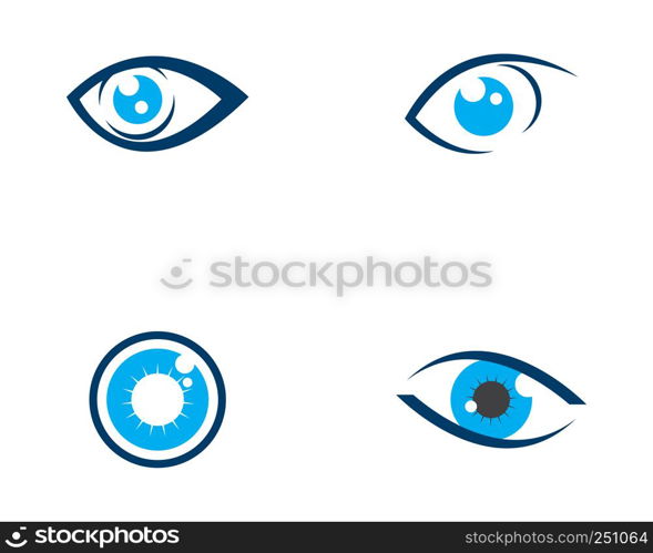 Branding Identity Corporate Eye Care vector logo design