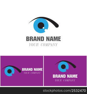 Branding Identity Corporate Eye Care vector logo design