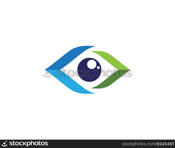 Branding Identity Corporate Eye Care vector logo design