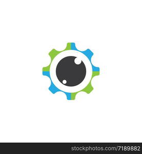 Branding identity corporate eye care vector logo design