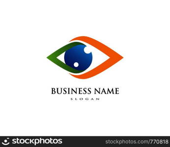 Branding Identity Corporate Eye Care vector logo design