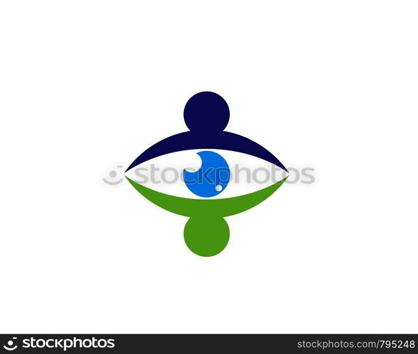 Branding Identity Corporate Eye Care vector logo design