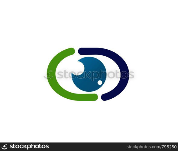 Branding Identity Corporate Eye Care vector logo design