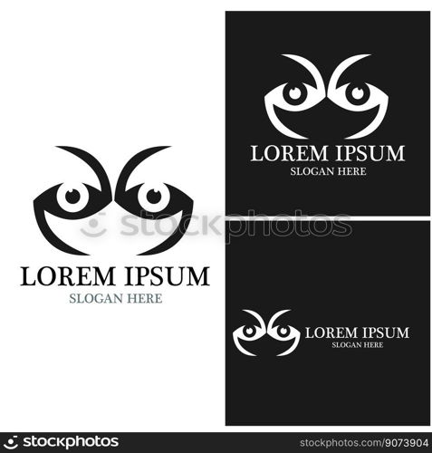 Branding Identity Corporate Eye Care vector logo design