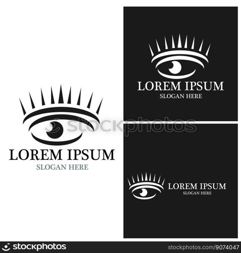 Branding Identity Corporate Eye Care vector logo design