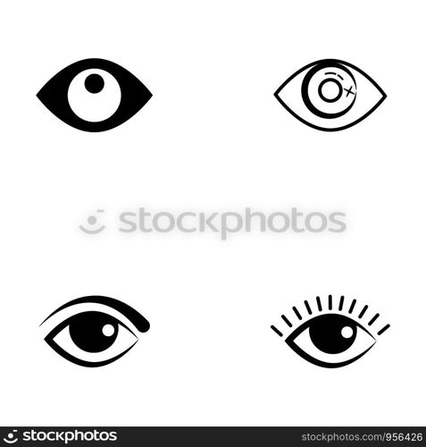 Branding Identity Corporate Eye Care vector logo design