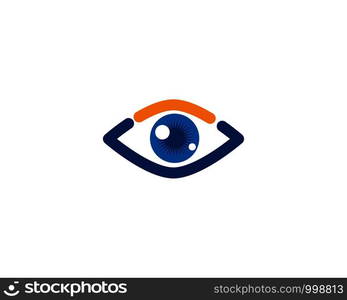 Branding Identity Corporate Eye Care vector logo design