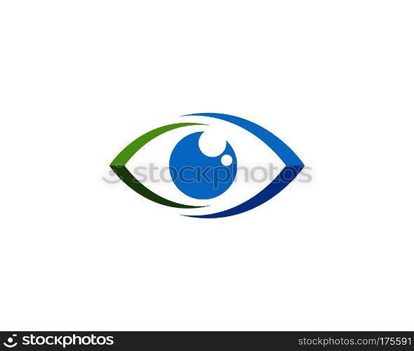 Branding Identity Corporate Eye Care vector logo design. Eye Care vector logo design