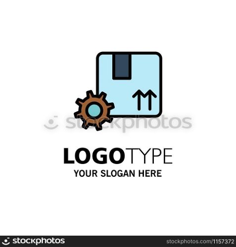 , Branding, Premium Product, Premium Quality, Gear Business Logo Template. Flat Color