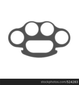 Brass knuckle vector danger attack weapon icon. Criminal metal battle. Band illegal symbol isolated punch hand