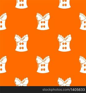 Brassiere shop pattern vector orange for any web design best. Brassiere shop pattern vector orange