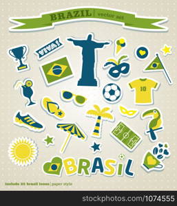 Brazil background. Vector Illustration of Brazil