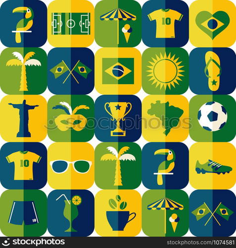 Brazil background. Vector Illustration of Brazil