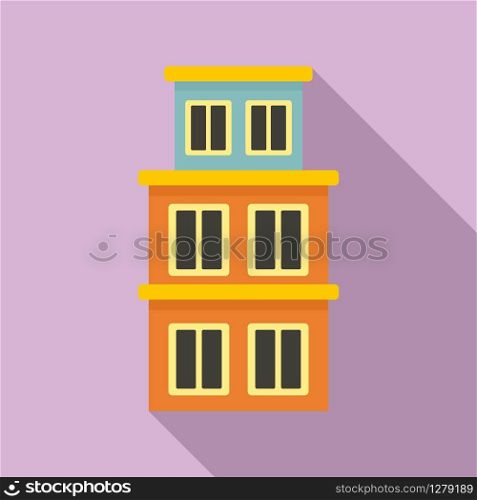 Brazil building icon. Flat illustration of Brazil building vector icon for web design. Brazil building icon, flat style